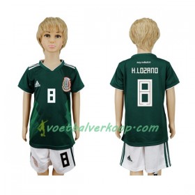 Mexico H.Lozano 8 Kind Thuistenue WK voetbal 2018